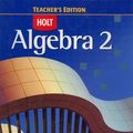 Cover Art for 9780030385315, Algebra 2 Teacher's Edition [Hardcover] by Holt Rheinhart and Winston