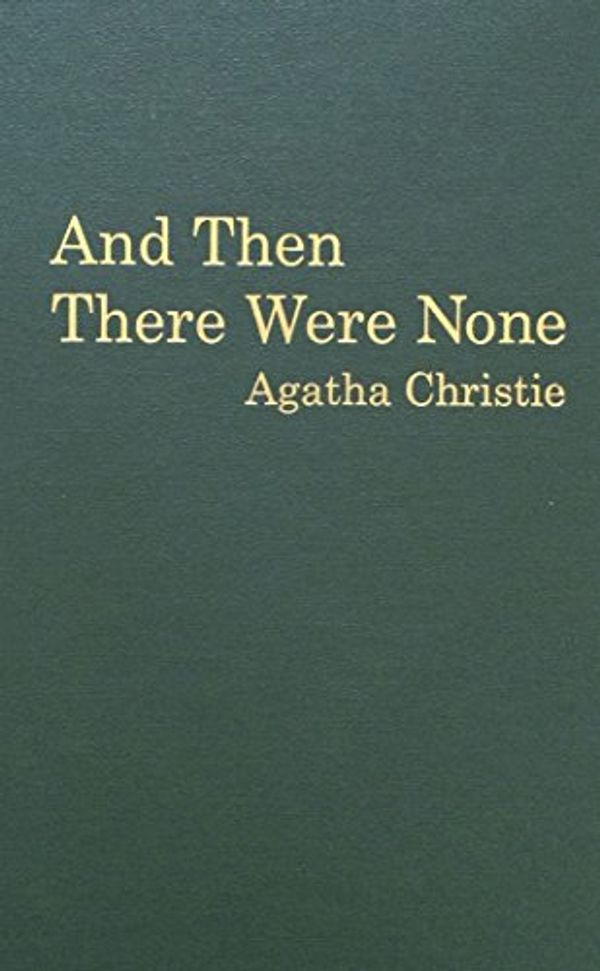 Cover Art for 9780848833343, And Then There Were None by Agatha Christie