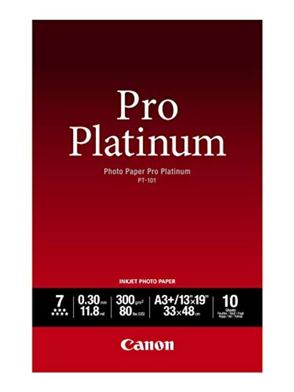 Cover Art for 0013803092905, Canon Photo Paper Pro Platinum, 13 x 19 Inches, 10 Sheets (2768B018) by Canon