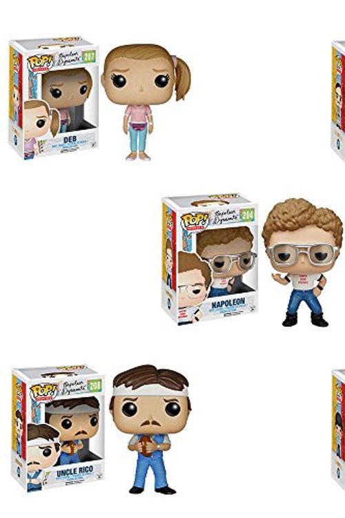 Cover Art for 0745559230415, Napoleon Dynamite Uncle Rico, Napoleon, Pedro, Kip, Deb, Pop! Vinyl Figures Set of 5 by Funko