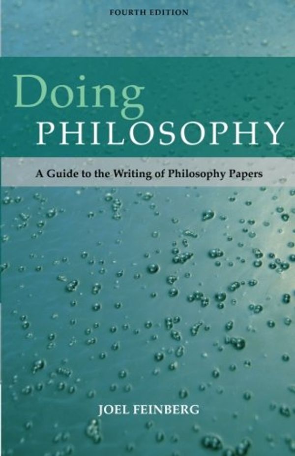 Cover Art for 9780495096078, Doing Philosophy by Joel Feinberg