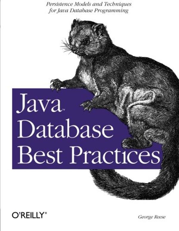 Cover Art for 9780596005221, Java Database Best Practices by George Reese