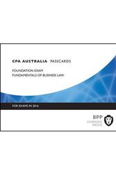 Cover Art for 9781472739674, CPA Australia Fundamentals of Business Law: Passcards by BPP Learning Media