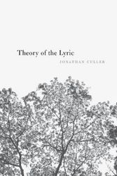 Cover Art for 9780674979703, Theory of the Lyric by Jonathan Culler