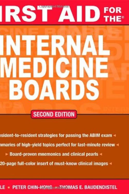 Cover Art for 9780071499132, First Aid for the Internal Medicine Boards by Tom Baudendistel