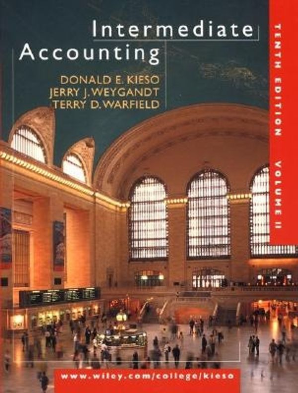 Cover Art for 9780471363026, Intermediate Accounting, Chapters 15-25 (Volume 2) by Donald E. Kieso