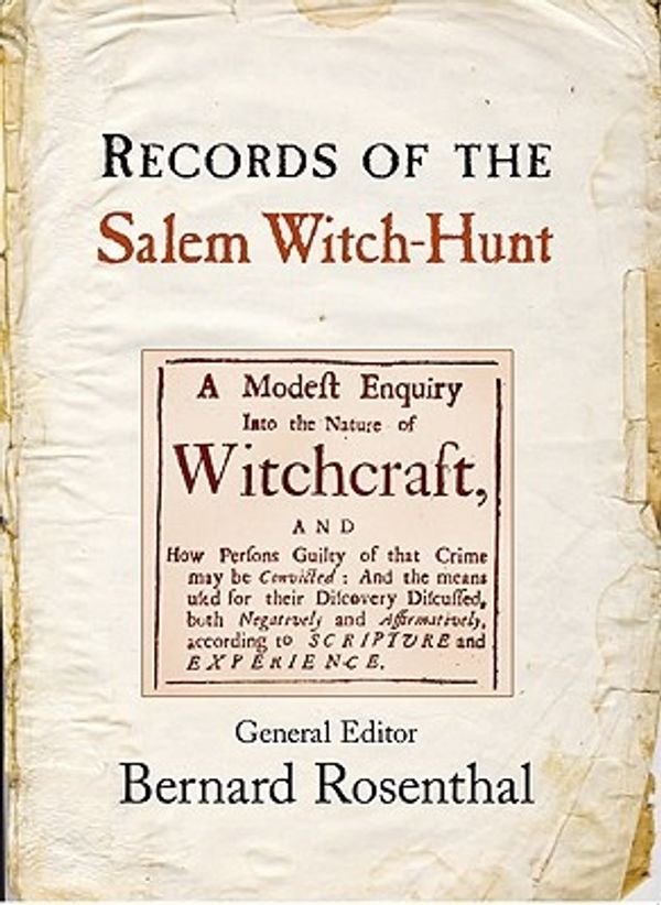 Cover Art for 9780521661669, The Records of the Salem Witch Hunt by Bernard Rosenthal