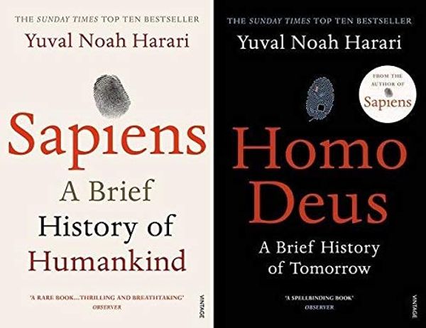 Cover Art for B07WH3DRTX, BY [Yuval Noah Harari] A Brief History of Humankind Sapiens & Homo Deus: A Brief History of Tomorrow[Paperback] by Yuval Noah Harari