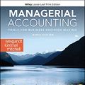 Cover Art for 9781119709589, Managerial Accounting: Tools for Business Decision Making by Jerry J. Weygandt