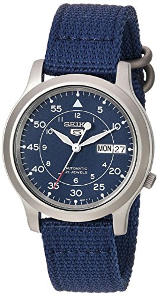 Cover Art for 4954628029591, Seiko Men’s SNK807 Seiko 5 Automatic Stainless Steel Watch with Blue Canvas Band by Unknown