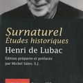 Cover Art for 9782249621109, Surnaturel : Etudes historiques by Henri de Lubac
