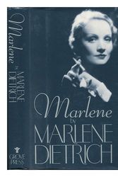 Cover Art for 9780802111173, Marlene by Marlene Dietrich