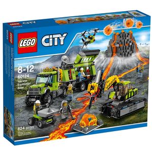 Cover Art for 5702015594851, Volcano Exploration Base Set 60124 by LEGO