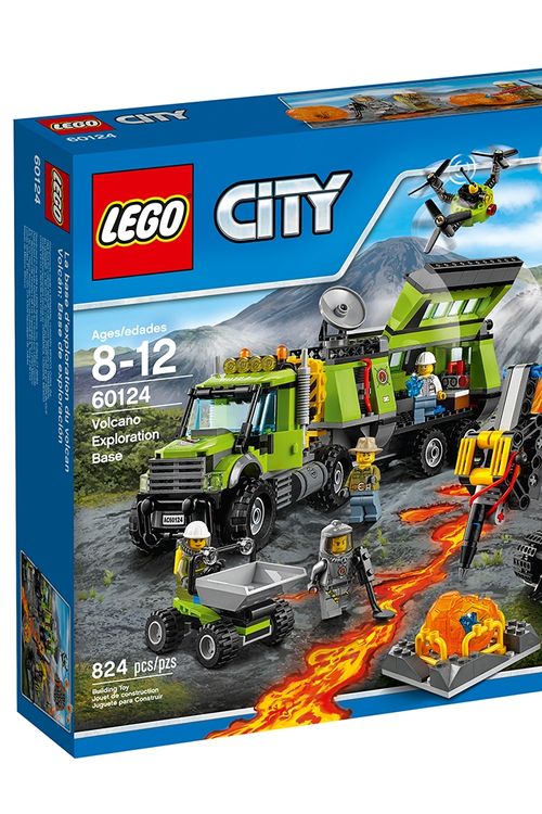 Cover Art for 5702015594851, Volcano Exploration Base Set 60124 by LEGO