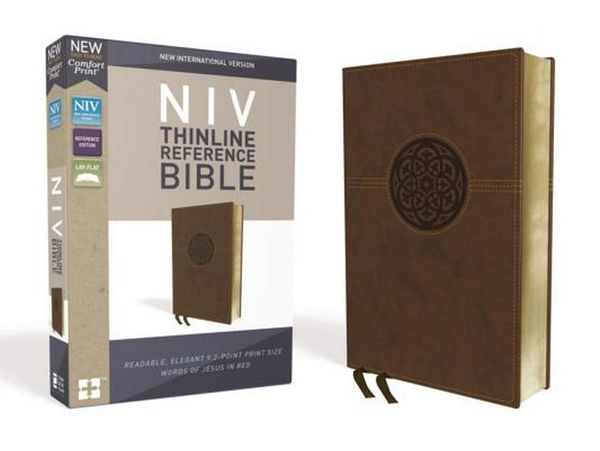 Cover Art for 9780310449706, NIV Thinline Reference Bible Red Letter Edition [Brown] by Zondervan