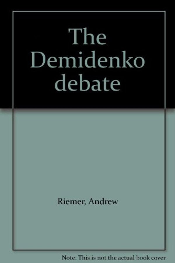 Cover Art for 9781864481099, The Demidenko Debate by Andrew Riemer