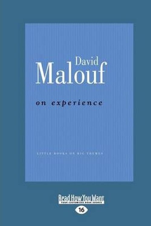 Cover Art for 9781459649897, On Experience by David Malouf