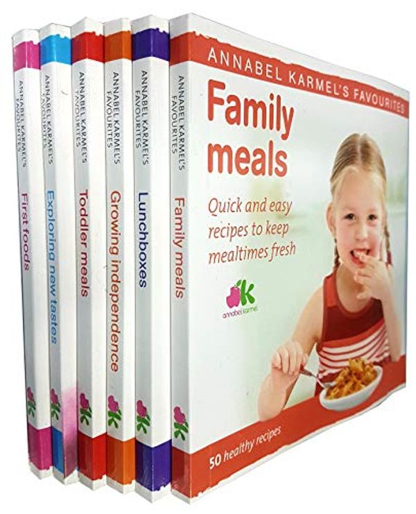 Cover Art for 9789123863327, Annabel Karmel Collection 6 Books Set (Family Meals, Lunchboxes, Growing Independence, Toddlers, Exploring New Tastes, First Foods) by Annabel Karmel