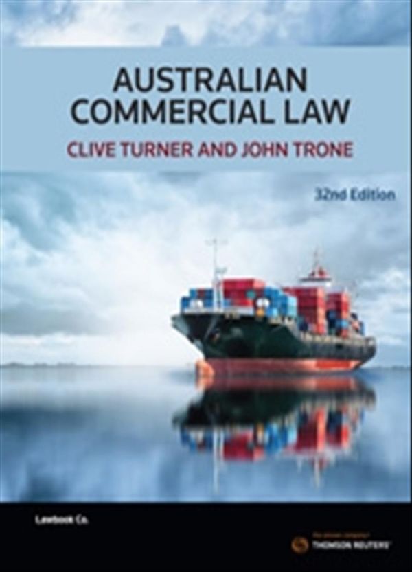 Cover Art for 9780455241395, Australian Commercial Law by Clive Turner