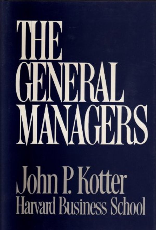 Cover Art for 9780029180006, General Manager by John P. Kotter