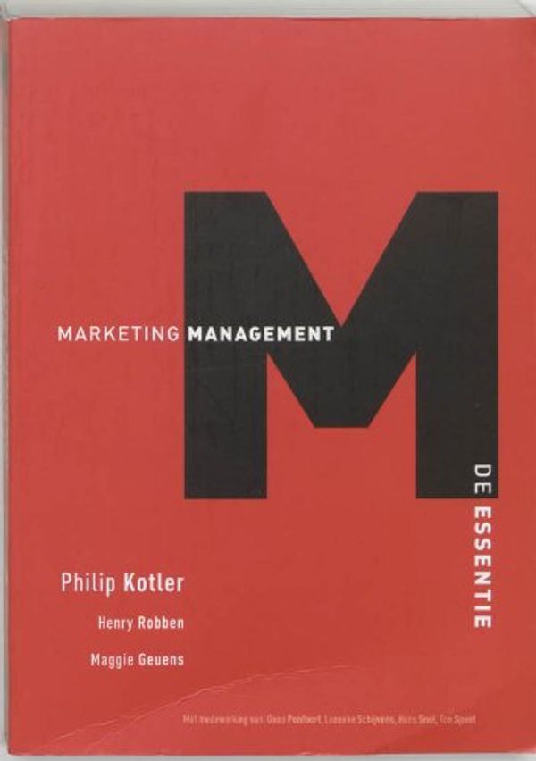 Cover Art for 9789043006743, Marketing Management by Kotler