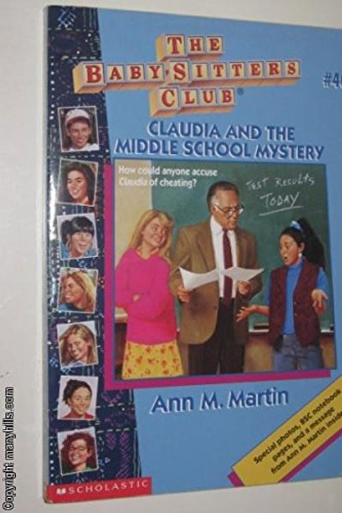 Cover Art for 9780590734523, Claudia and the Middle School Mystery by Ann M. Martin