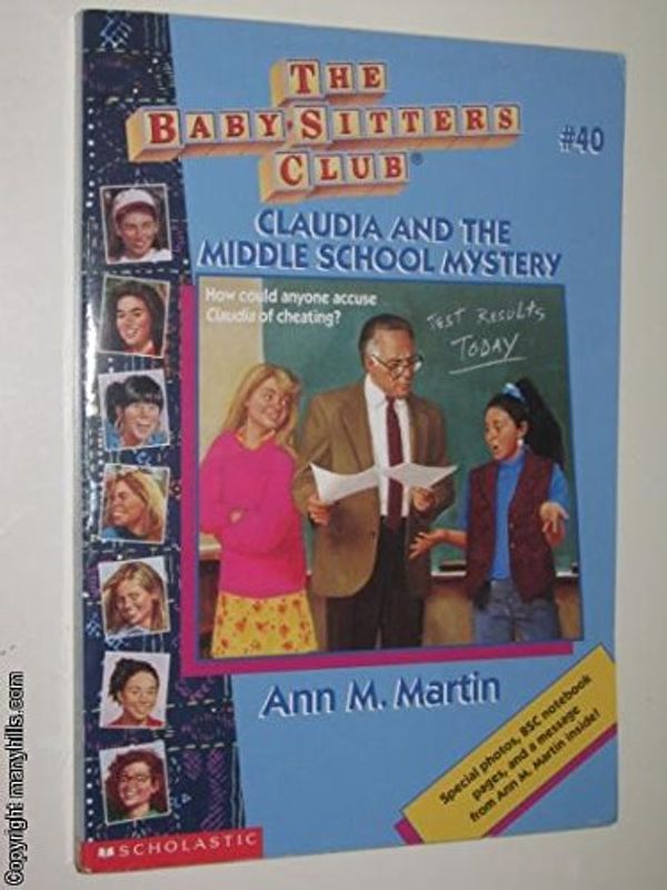 Cover Art for 9780590734523, Claudia and the Middle School Mystery by Ann M. Martin