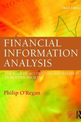 Cover Art for 9780415695855, Financial Information Analysis by Philip O'Regan