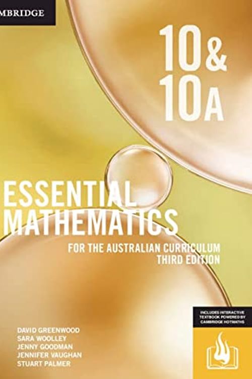 Cover Art for 9781108773485, Essential Mathematics for the Australian Curriculum Year 10 Online Teaching Suite Code by Stuart Palmer