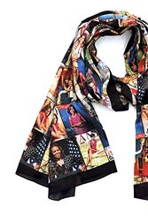 Cover Art for 6262084542355, Magazine Cover Collage Michelle Obama Printed Scarf for Women Lightweight Shawl Head Wraps Scarves (Poly Chiffon-35"x70"-Multi) by Unknown