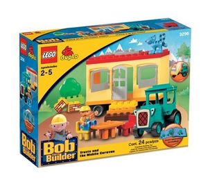 Cover Art for 0673419057769, Travis and the Mobile Caravan Set 3296 by Lego