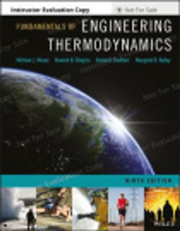 Cover Art for 9781119391470, Fundamentals of Engineering Thermodynamics by Michael J. Moran