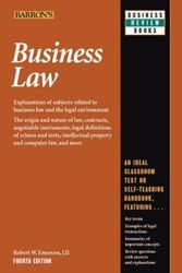 Cover Art for 9780764119842, Business Law (Barron's Business Law) by Robert W Emerson