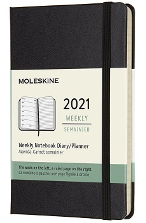 Cover Art for 8053853606518, Moleskine Weekly Planner 2021, 12-Month Weekly Diary, Weekly Planner and Notebook, Soft Cover, Large Size 13 x 21 cm, Colour Black, 144 Pages by Moleskine