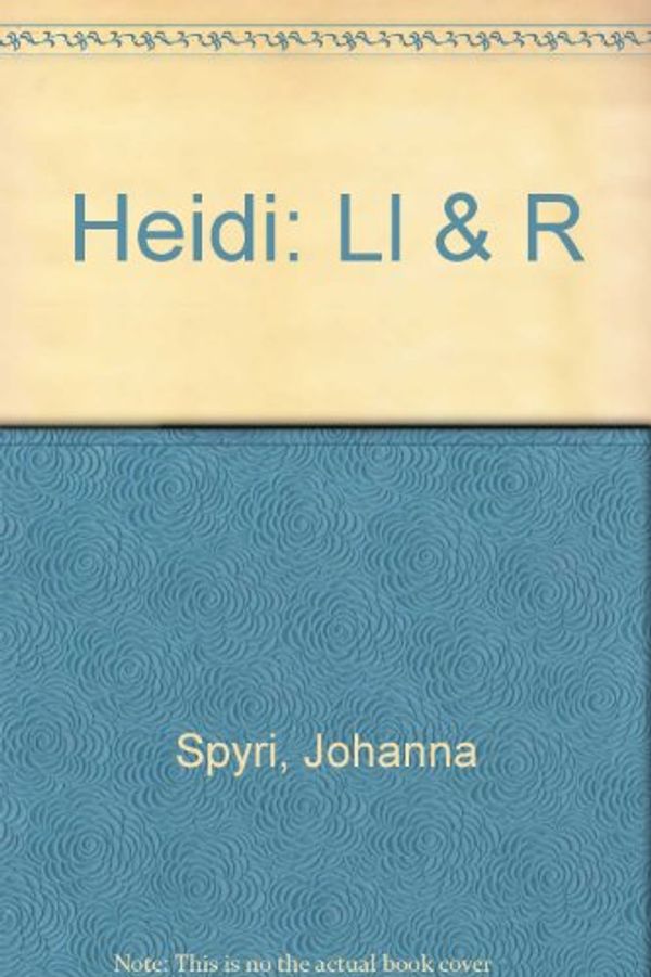 Cover Art for 9780517614501, Heidi by Johanna Spyri