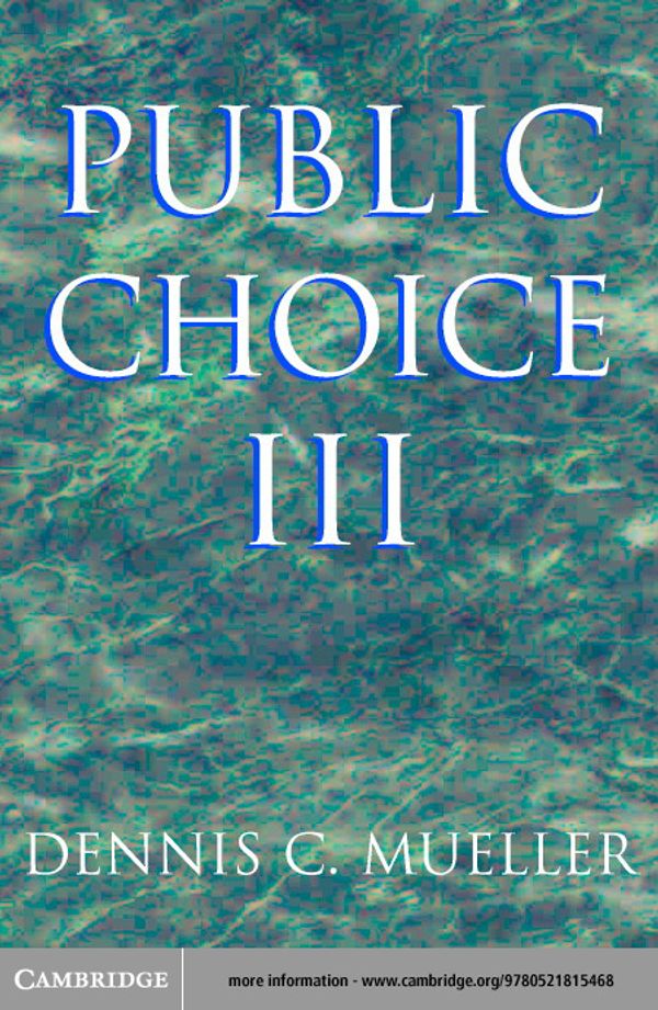 Cover Art for 9780511058714, Public Choice III by Dennis C. Mueller