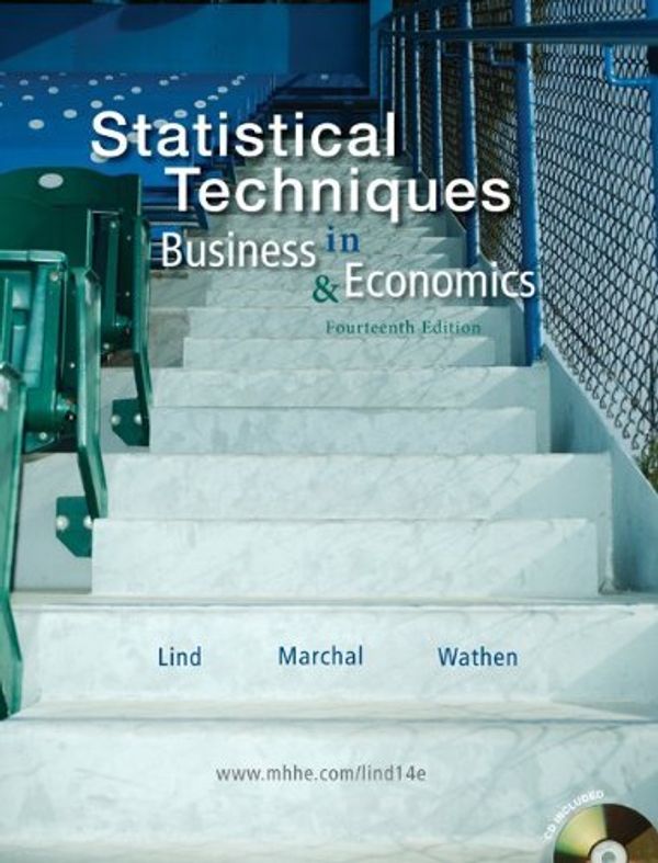 Cover Art for 9780077309428, Statistical Techniques in Business and Economics with Student CD by Douglas A. Lind