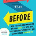 Cover Art for 9780553551709, Better Than Before by Gretchen Rubin