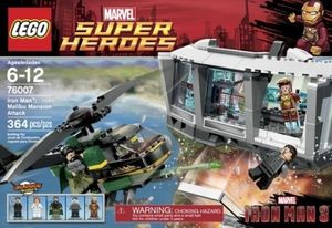 Cover Art for 0673419190459, Iron Man: Malibu Mansion Attack Set 76007 by LEGO