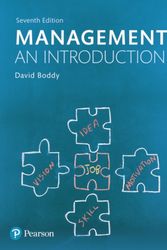 Cover Art for 9781292088594, Management: An Introduction by David Boddy