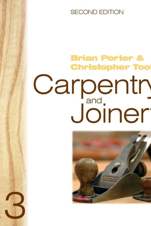 Cover Art for 9780750665056, Carpentry and Joinery 3 by Brian Porter