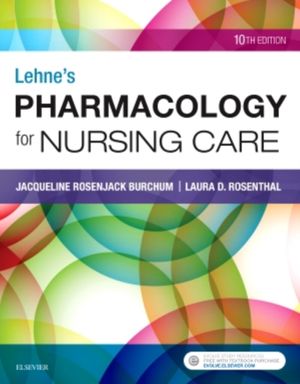 Cover Art for 9780323512275, Lehne's Pharmacology for Nursing Care, 10e by Jacqueline Burchum DNSc  APRN  BC