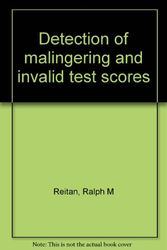Cover Art for 9780934515177, Detection of malingering and invalid test scores by Ralph M Reitan