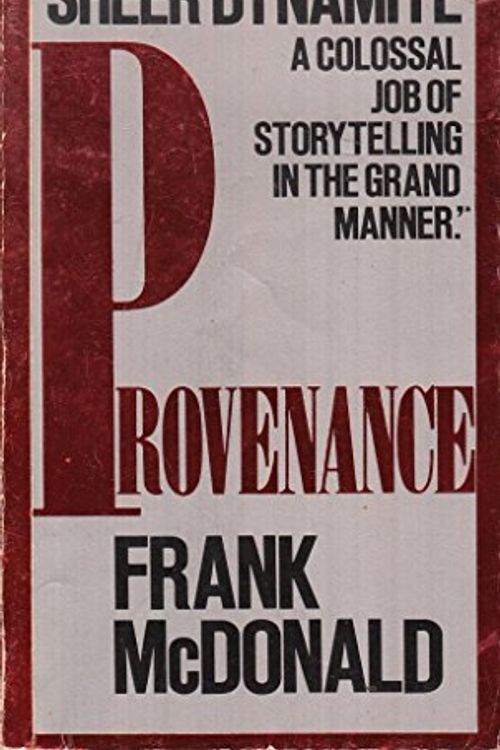 Cover Art for 9780708818770, Provenance by Frank McDonald
