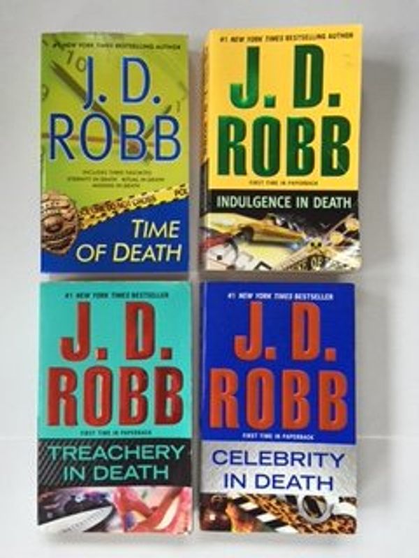 Cover Art for B015WKDZU4, In Death Series (4 Book Set) Time of Death -- #31, Indulgence in Death -- #32 Treachery in Death -- #34, Celebrity in Death, By J. D. Robb (Nora Roberts) by J. D. Robb (Nora Roberts)