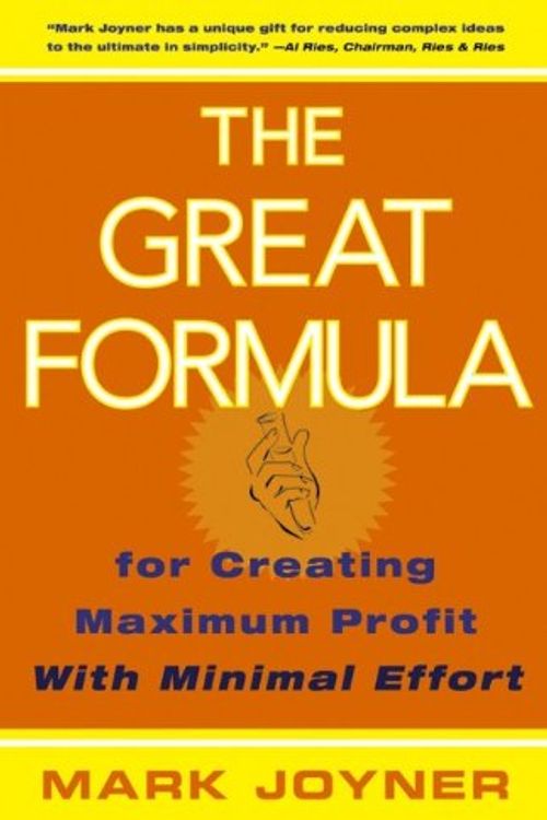 Cover Art for 9780471778233, The Great Formula by Mark Joyner