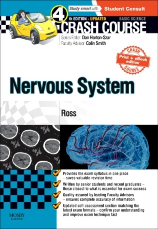 Cover Art for 9780723438571, Crash Course Nervous System Updated Print + eBook edition, 4e by Jenny Ross