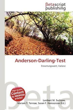 Cover Art for 9786137503249, Anderson-Darling-Test by Lambert M. Surhone
