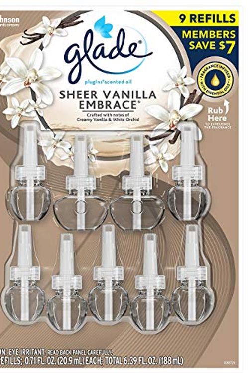 Cover Art for 0046500015588, Glade PlugIns Scented Oil Warmers Sheer Vanilla Embrace Essential Oil Infused Wall Plug in, 6.39 Ounce, 9 Refills by Glade