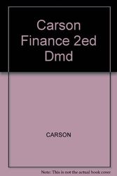 Cover Art for 9780471137122, Carson Finance 2ed Dmd by CARSON